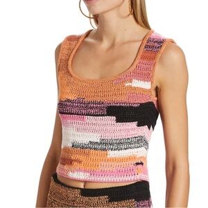 A.L.C. Brayden cotton crop knit top. Sz L. NWOT